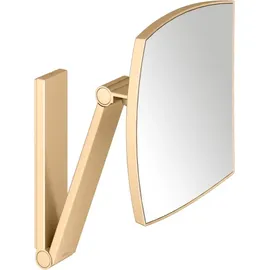 Keuco iLook_move Kosmetikspiegel eckig, 5-fache Vergrößerung, Wandmodell, Messing gebürstet