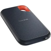 Sandisk Extreme Portable 4TB tragbare SSD USB-C USB-A externe SSD (4 TB) 1050 MB/S Lesegeschwindigkeit, 1000 MB/S Schreibgeschwindigkeit, NVMe, IP65, AES 256-Bit, Stoßfestes Outdoor-Design schwarz