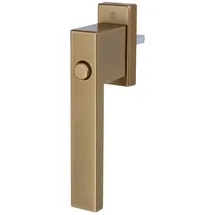 MS Beschläge Fenstergriff mit Druckknopf Kinderschutz Rasterolive Kindersicherung Fensterbeschlag Gold