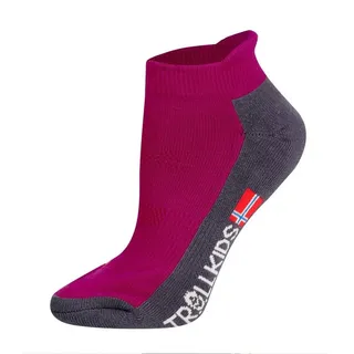 TROLLKIDS 2er-Set: Wandersocken Hiking Low Cut Socks II in Fuchsia - 35-38