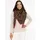 Zwillingsherz Dreieckstuch ZWILLINGSHERZ "Leo Leo", Damen, braun, Plüsch, Polyester, kontrastfarbene Details, mehrfarbig, Modetücher, Leomuster, pinke Kante, Teddyoptik