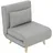 Homcom Schlafsessel 3 in 1 Polyester 72 x 79 x 78 cm Hellgrau mit Lendenkissen