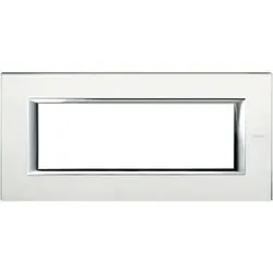 Legrand HA4806VSA Abdeckrahmen AXOLUTE: 6 Module, Farbe: Glas Spiegelnd
