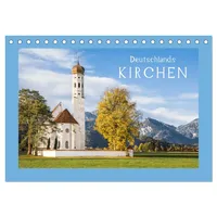 Calvendo Deutschlands Kirchen (Tischkalender 2026 DIN A5 quer), CALVENDO