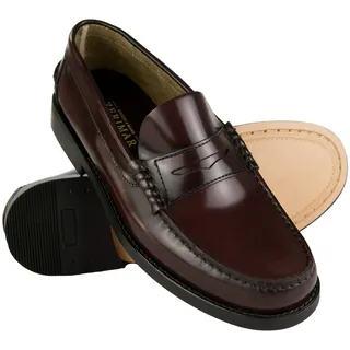 Zerimar Herrenschuhe Elegant | Herrenschuhe ohne Schnürsenkel | Freizeitschuhe Herren | Herrenschuhe Leder | Casual Leder Schuhe | Farbe: Bordeaux Größe 40 | In Spanien Hergestellt - 40 EU