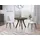 WFL GROUP Designer runder ausziehbarer Esstisch 100 x 76 x 100 cm braun