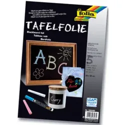 FOLIA Tafelfolie 23x33cm sk schwarz 390490 5Bl
