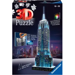 3D-Puzzle »Empire State Building bei Nacht«, mit Farbwechsel LEDs; Made in Europe, 884023-0 bunt