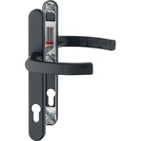 HOPPE Drückergarnitur LIÈGE auf Schmalschild 30 mm, 72 - 82, schwarz