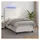 vidaXL Boxspringbett mit Matratze & LED Weiß 90x200 cm Kunstleder