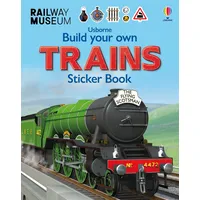 Usborne Verlag Build Your Own Trains Sticker Book