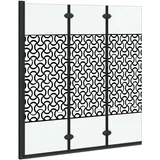 vidaXL Duschabtrennung Schwarz und Transparent 130 x 130 cm