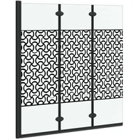 vidaXL Duschabtrennung Schwarz und Transparent 130 x 130 cm