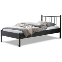 BedBox Metallbett Metallbett Moon, beliebt, stabil und langlebig silberfarben 140 cm x 200 cm