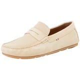 Tommy Hilfiger Herren Loafer Casual Driver aus Wildleder, Beige (Beige), 46