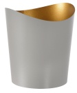 DUNI Kerzenhalter Ripple Teelichthalter Metall, Ø 70 x 80 mm, Stilvoller Kerzenständer aus der Serie Ripple, 1 Karton = 6 Stück, Farbe: granite grey