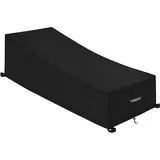 sioks Dokon Gartenliege Abdeckung 200 x 75 x 40 cm Schwarz
