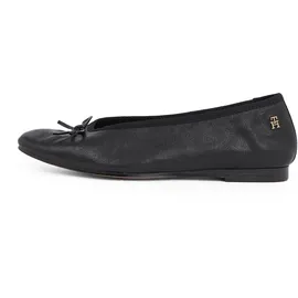 Tommy Hilfiger Shoes Leder-Ballerinas in Schwarz - 37