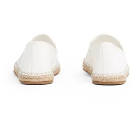 Tommy Hilfiger Espadrille TOMMY HILFIGER "FLAG CANVAS ESPADRILLE", Damen, Gr. 39, beige (ecru), Baumwolle, unifarben, Schuhe Espadrille, Slipper, Flats, Bequemschuh mit Jutebezug und Ziernähten