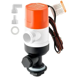 VEVOR 12V Bootsbelüftungspumpe 800GPH 2 Einlässe Süßwasser Salzwasser Livewell