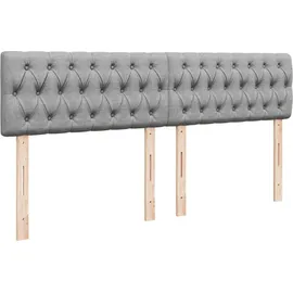vidaXL Boxspringbett 180 x 200 cm Hellgrau