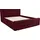 Home Affaire Polsterbett HOME AFFAIRE "Vaine", rot (bordeaux), B:191cm H:96cm L:245cm, Samtoptik (100% Polyester), Betten, Polsterbett, in 5 Breiten, auch in Länge 220 cm, incl. Roll-Lattenrost
