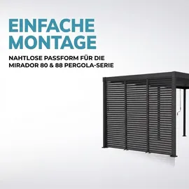 MIRADOR 80/88 Lamellenwand 3er Set 0,93 m Anthrazit