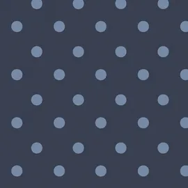 Cath Kidston Button Spot Navy Vliestapete 12 cm x 10 m 10 m2 blau 1