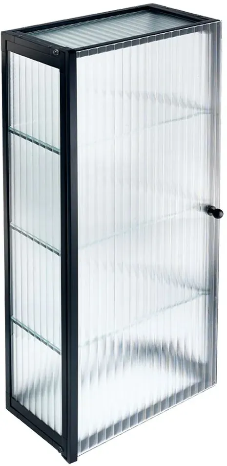 Decor Walther S 3 Glasschrank - schwarz matt