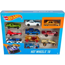 Mattel Hot Wheels Set mit 10 Fahrzeugen bunt 1:64