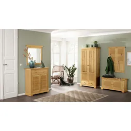 Home Affaire Spiegel "Livana", weiß, B:80cm H:80cm T:8cm, Massivholz, Spiegel, FSC zertifiziertes Massivholz