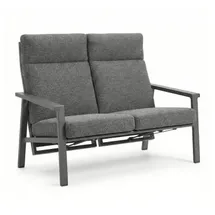 MWH Das Original Royal Garden Focosa 2-Sitzer Sofa Rückenlehne verstellbar anthrazit