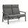 MWH Das Original Royal Garden Focosa 2-Sitzer Sofa Rückenlehne verstellbar anthrazit