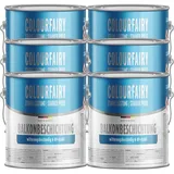 Colourfairy Balkonbeschichtung 15L RAL5012 Lichtblau Betonfarbe Balkonboden