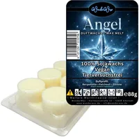 WonderWax Duftwachs WonderWax® Duftriegel 6 x Duftwachs Kreise Weiß, 100% Sojawachs (Angel), Duftrichtung: Angel