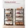 VASAGLE Bücherregal 66 x 30 x 153 cm Braun, Schwarz