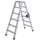 Günzburger Aluminium-Stufen-Stehleiter 2 x 6 Stufen (40212)