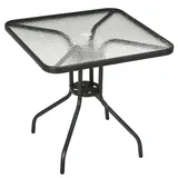 modfu Gartentisch 76 x 76 x 72 cm Schwarz