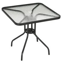 modfu Gartentisch 76 x 76 x 72 cm Schwarz
