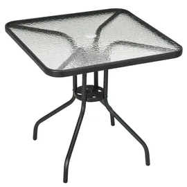 modfu Gartentisch 76 x 76 x 72 cm Schwarz