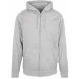Build Your Brand Basic Reißverschlusspullover Heather Grey 3XL