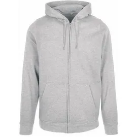 Build Your Brand Basic Reißverschlusspullover Heather Grey 3XL