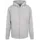 Build Your Brand Basic Reißverschlusspullover Heather Grey 3XL