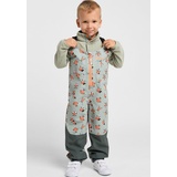 Jack Wolfskin Smileyworld 2L AOP BIB Kids 92 braun ICON mint leaf