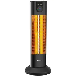 TECTAKE Infrarotheizstrahler Solaris Terra 1500W mit Timerfunktion - schwarz