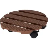PROGARDEN Pflanzenroller Rund 29 cm Braun