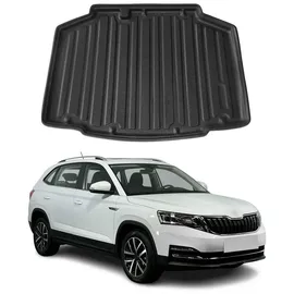 Omac Kofferraumwanne Laderaumwanne kompatibel mit Skoda Kamiq 2019-2026 Gummi TPE Schwarz