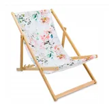 Sonnenliege Strandliege Holz Gartenliege Holzliege Mehrfarben Garten