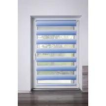 K-HOME Doppelrollo Madrid 95 x 150 cm Farbverlauf/Blau