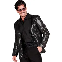 W WIDMANN MILANO Party Fashion - Party Fashion Jackett mit Pailletten für Herren, Disco Fever, Anzugjacke, Schlagermove